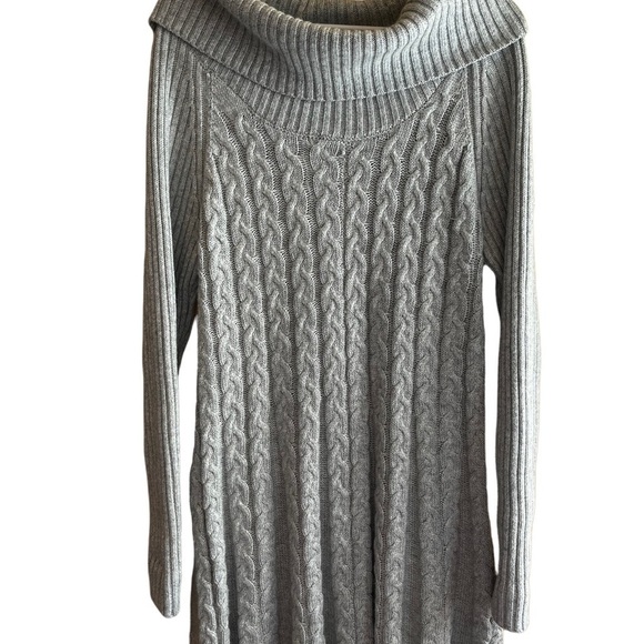 ELENA Wang Cowl Neck long Sleeve Sweater Dress EUC - Picture 1 of 10